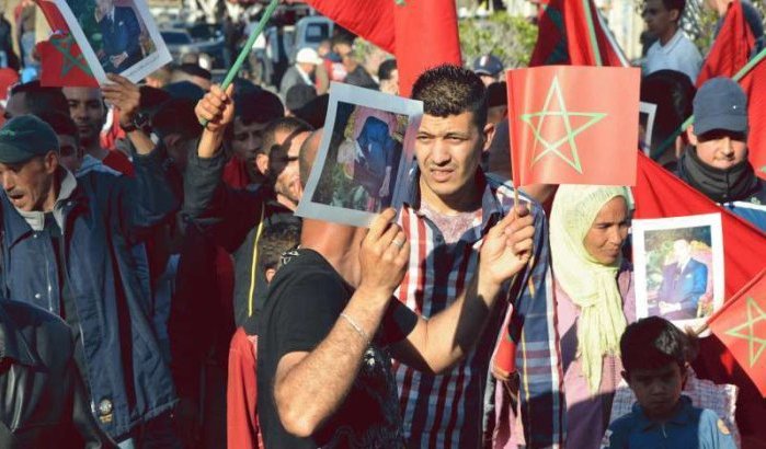Demonstratie tegen demonstraties in Al Hoceima (foto's)