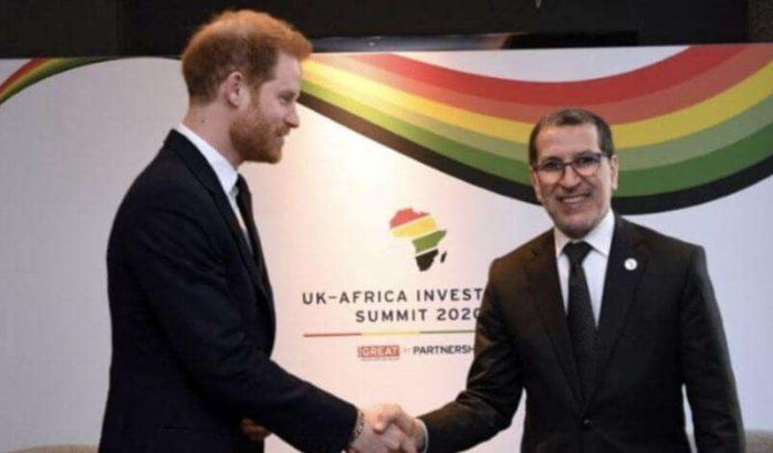 Marokkaanse premier Saadeddine El Othmani ontmoet prins Harry