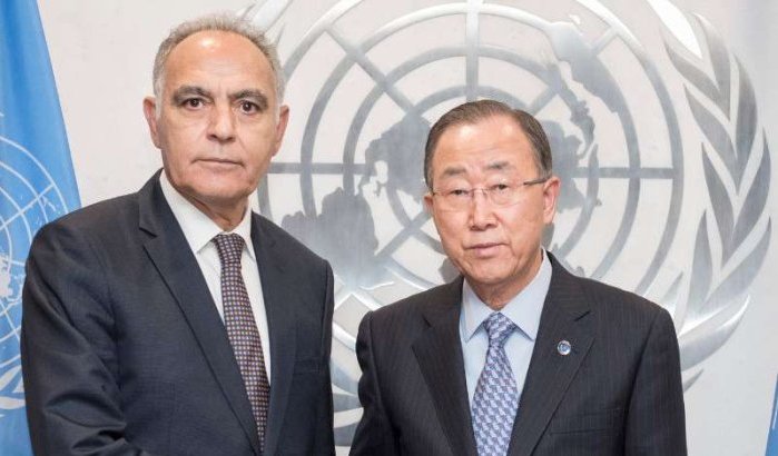Koele ontmoeting Salaheddine Mezouar en Ban Ki-moon (video)