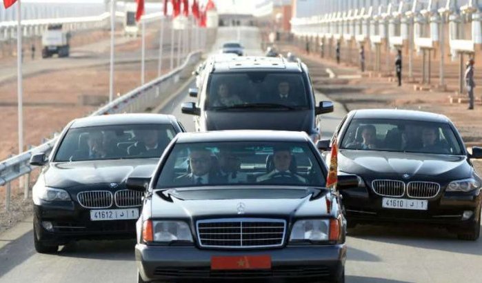 Auto's Koning Mohammed VI in Al Hoceima