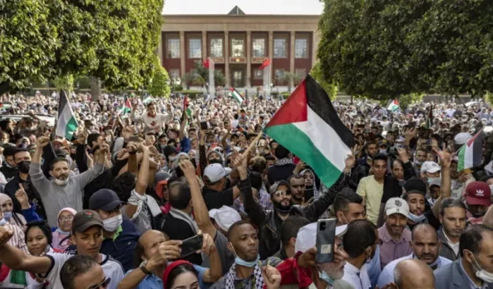 "Palestina is mijn thuis": Marokkanen demonstreren voor Palestina