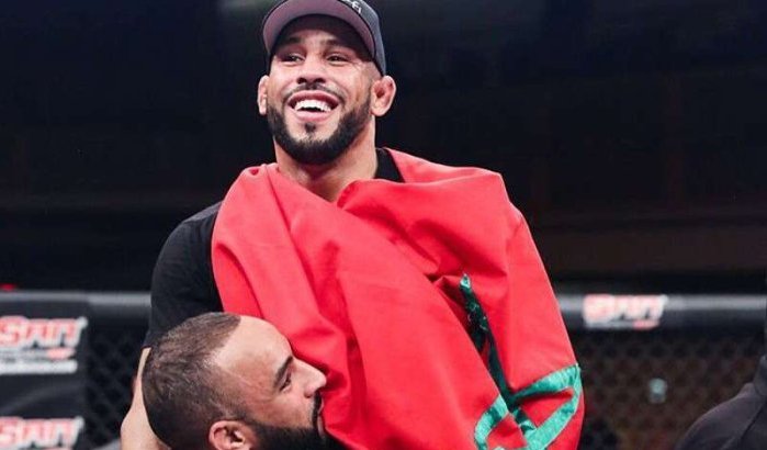 Bokskampioen Abu Azaitar wint gevecht in kansas (video)