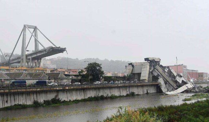 Koning Mohammed VI reageert op instorting brug Genua