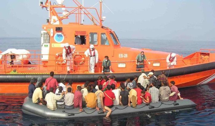 Spaanse kustwacht redt 115 Marokkaanse migranten op zee