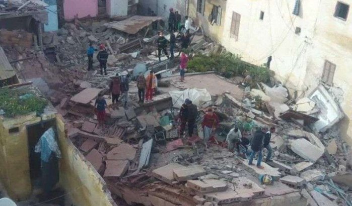 Casablanca: huizen en café ingestort door regen (foto's)