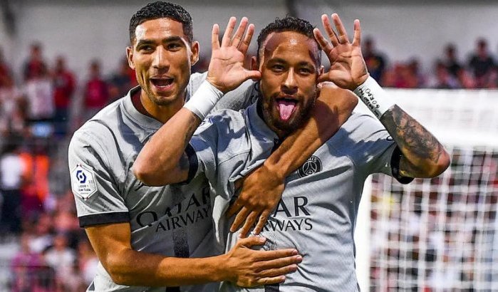 Achraf Hakimi grapt met Neymar: "Zeg Salam Aleikoum" (video)