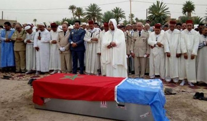 Marokko brengt laatste eerbetoon aan in Centraal Afrika vermoordde militair (foto's)