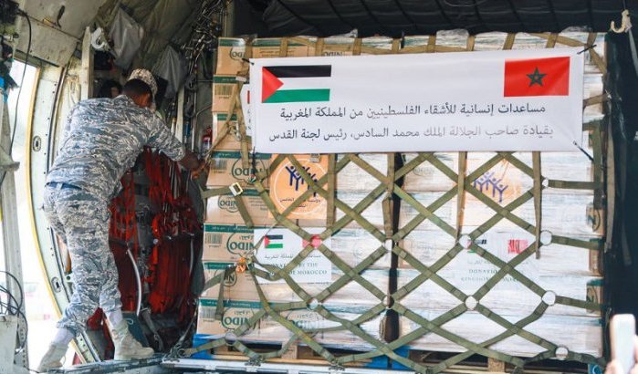Humanitaire hulp uit Marokko bereikt Gaza