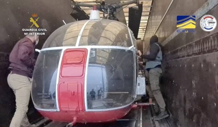 Spanje: drugsorganisatie opgerold dat drugs met helikopter uit Marokko smokkelde