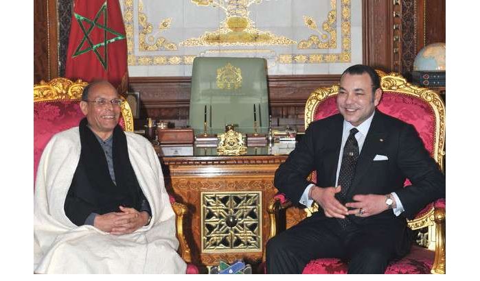 Koning Mohammed VI brengt officieel bezoek aan Tunesië