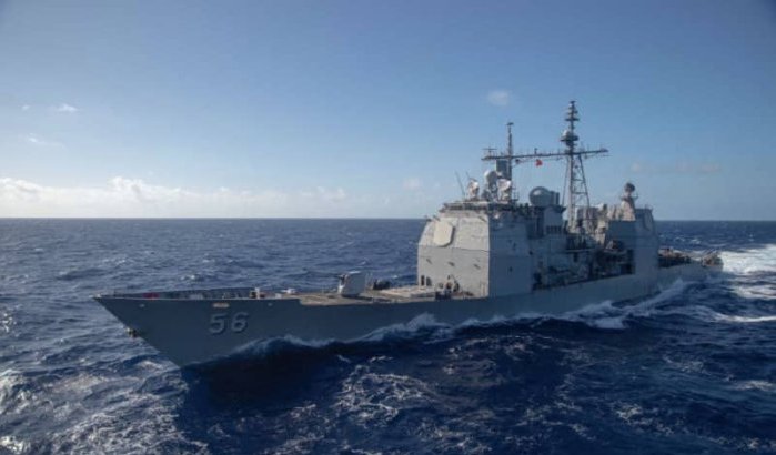Gezamenlijke oefening Marokkaanse en Amerikaanse Marine in Straat van Gibraltar