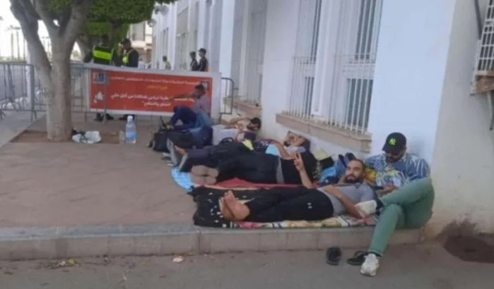 Protest in Nador, werklozen eisen oplossing