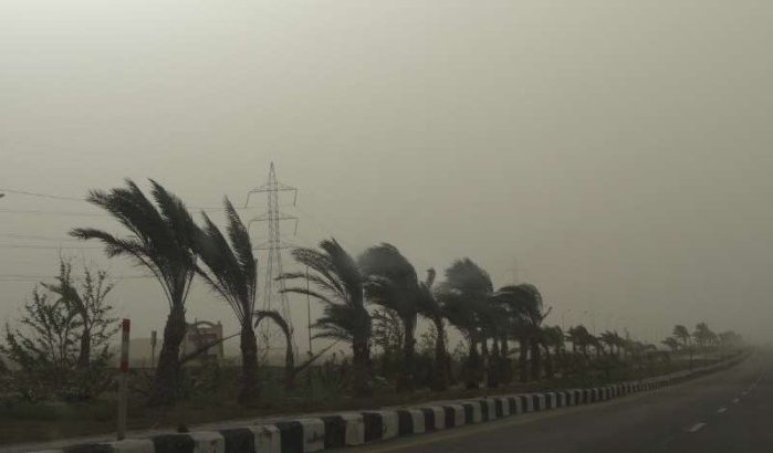 Zandstorm en overstromingen in Marrakech