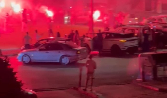 Chaos door trouwstoet in Tanger