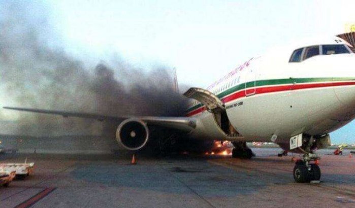 Toestel Royal Air Maroc vliegt in brand tijdens vlucht