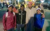 Emir Qatar gespot in Marokkaanse djellaba