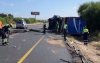 Vrachtwagen legt snelweg Tanger urenlang lam