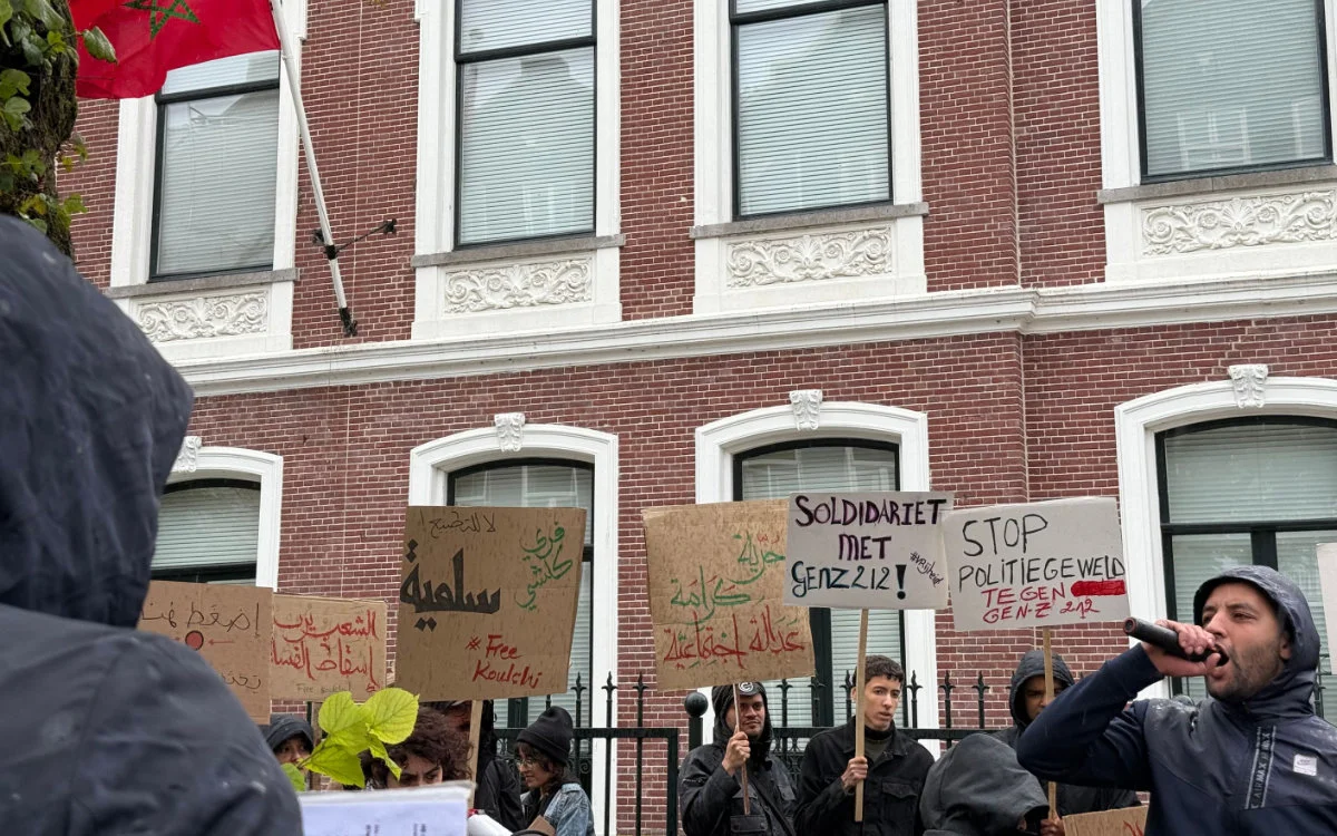 Marokkaanse diaspora in Amsterdam en Brussel straat op voor GenZ212