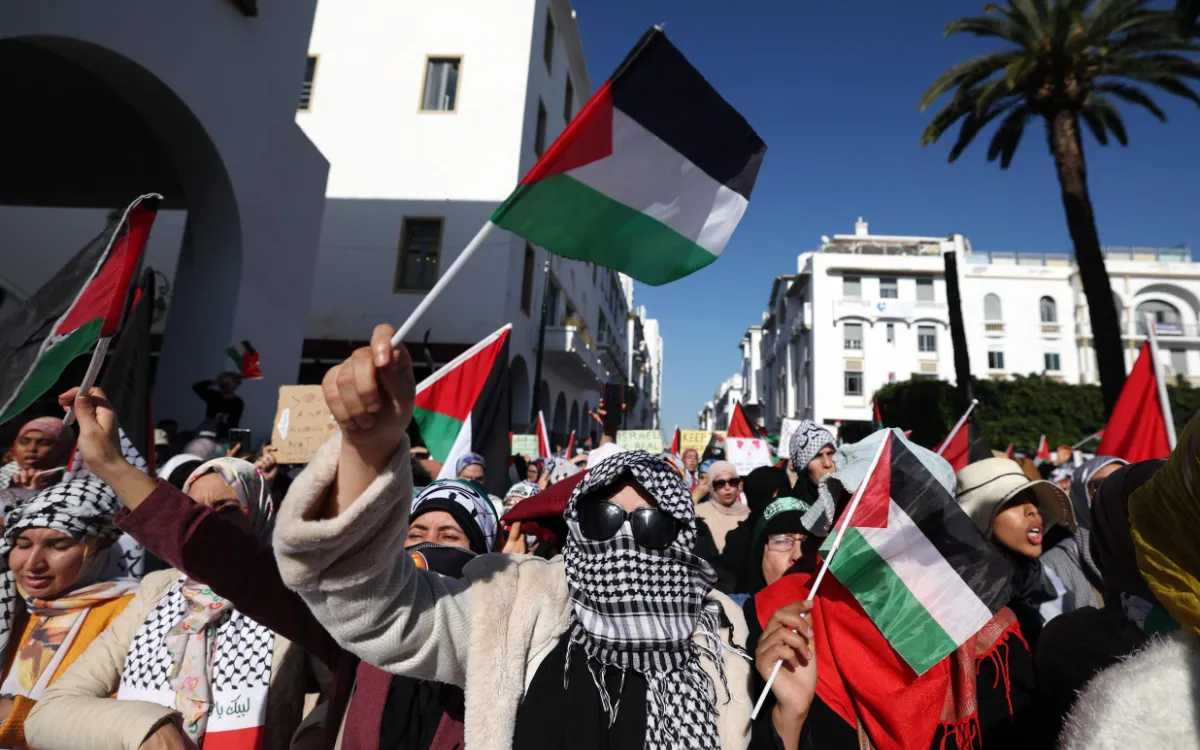 Marokkaanse studenten krijgen celstraf om "Free Palestina"-shirt