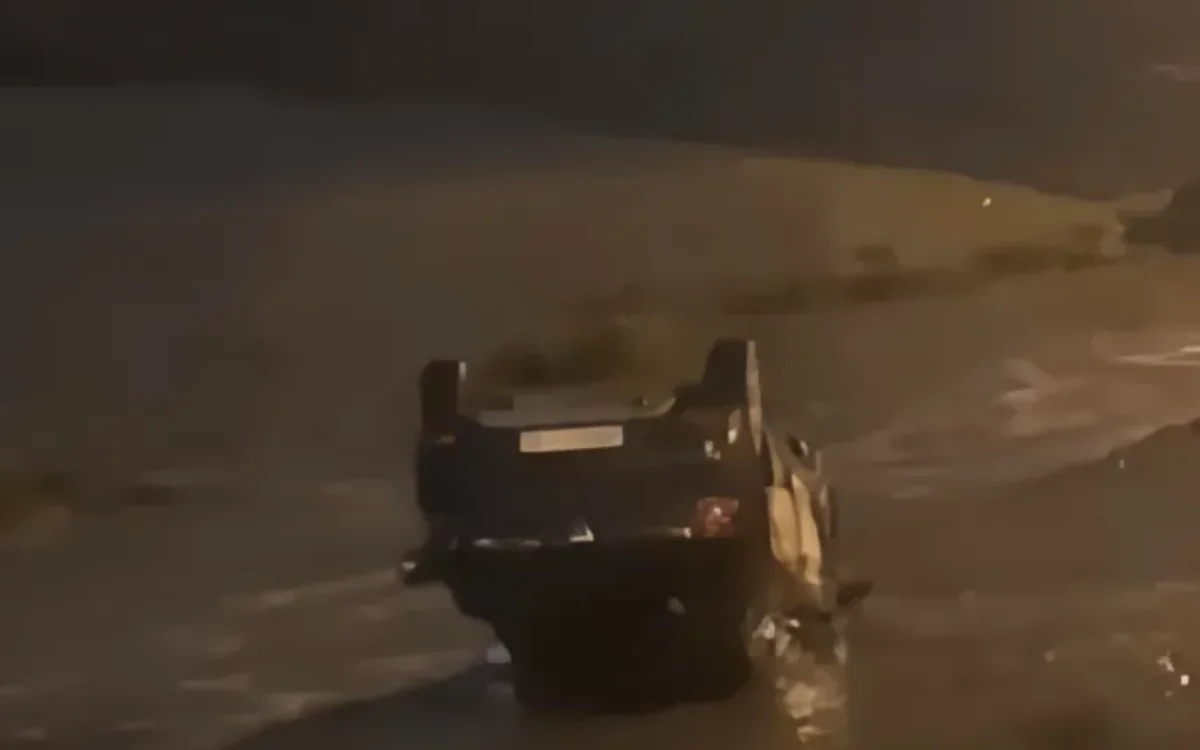 Spectaculaire redding uit ravijn na zware crash in Tanger 