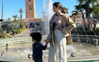 Hiba Abouk en Achraf Hakimi op vakantie in Marrakech