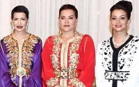 Foto's: Marokkaanse prinsessen met prachtige kaftans op officieel diner