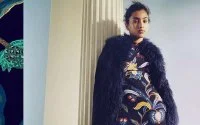 Imaan Hammam gezicht nieuwe collectie Maje (foto's)