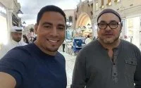 Foto's: Koning Mohammed VI met Marokkanen in Qatar