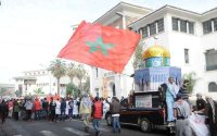Demonstratie in Rabat tegen besluit Donald Trump