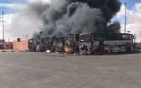 Meerdere bussen door brand verwoest in Laayoune (video)