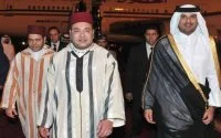 Koning Mohammed VI ontmoet Emir Qatar in Mdiq