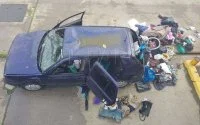 Auto van in Sebta verdronken Marokkaan leeggeplunderd (foto's)
