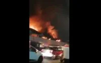Meerdere bussen in rook opgegaan in Casablanca (video)
