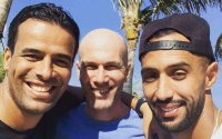 Medhi Benatia en Zinedine Zidane samen in Dubai (foto)