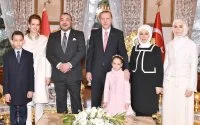 Koning Mohammed VI ontmoet Recep Tayyip Erdoğan in Turkije
