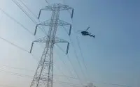 Helikopters voor onderhoud elektriciteitsmasten in Nador (video)