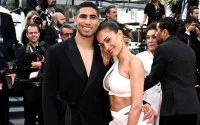 Achraf Hakimi zonder Hiba Abouk op The Best FIFA Football Awards