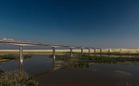 Langste viaduct van Marokko in aanbouw in de Sahara 