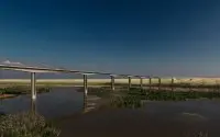 Langste viaduct van Marokko in aanbouw in de Sahara 