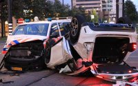 Nabil botste keihard op een politiebusje in Rotterdam