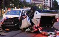 Nabil botste keihard op een politiebusje in Rotterdam