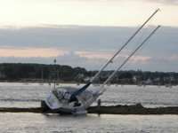 Franse zeilboot kapseist te Mehdia 
