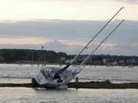 Franse zeilboot kapseist te Mehdia