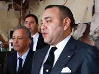 Mohammed VI in café Argana te Marrakesh