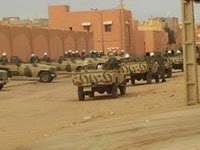 Leger grijpt in tegen Sahrawi's op weg Marokko Mauritanië