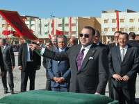 Koning Mohammed VI in Oujda 
