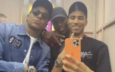 Kylian Mbappé in Madrid met Achraf Hakimi