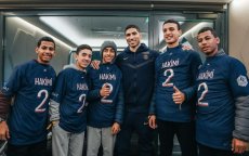 Achraf Hakimi brengt jonge fans van Marokko over voor wedstrijd