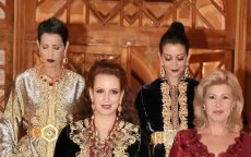 Foto's: Marokkaanse prinsessen op officieel diner