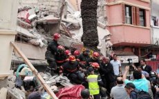 Gewonde en gezinnen op straat na instorting gebouw Casablanca
